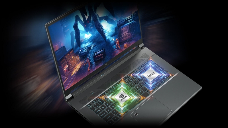 Hai dòng Aspire 5 và 7 được trang bị chip Intel và card đồ họa NVIDIA Geforce