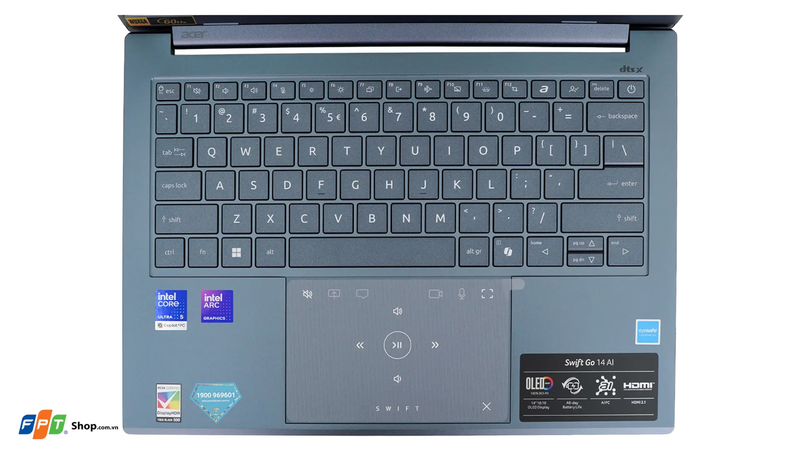 Đánh giá Acer Swift Go 14 AI SFG14-75 - hình 9
