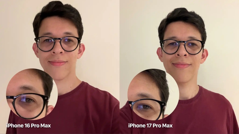 Camera selfie của iPhone 17 Pro Max