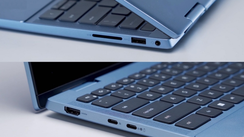 Laptop được trang bị đầy đủ các cổng giao tiếp