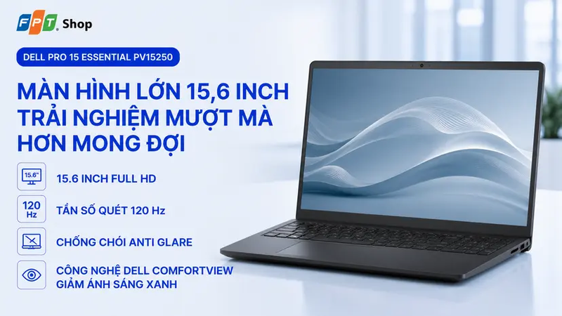 Đánh giá Dell Pro 15 Essential PV15250 2