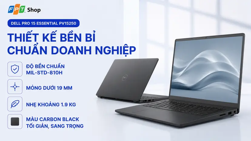 Đánh giá Dell Pro 15 Essential PV15250 1