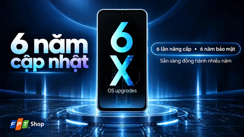 Samsung hỗ trợ tối đa 6 năm nâng cấp hệ điều hành