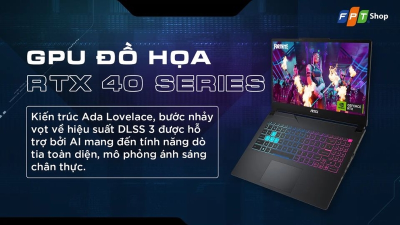đánh giá laptop MSI Gaming Cyborg 15 AI A1VEK-245VN 3