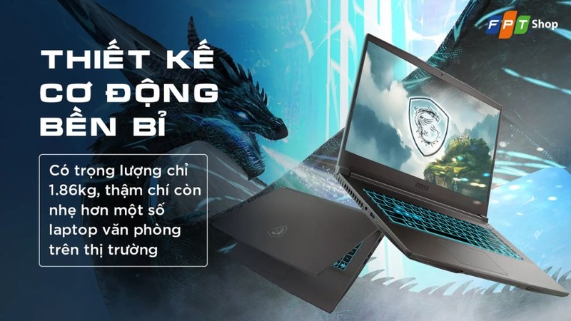 đánh giá laptop MSI Gaming Thin 15 B13UC-3247VN 1