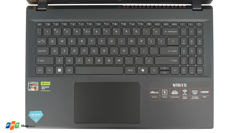 đánh giá laptop gaming acer nitro v propanel anv15 41 r9m1 (ảnh 5)