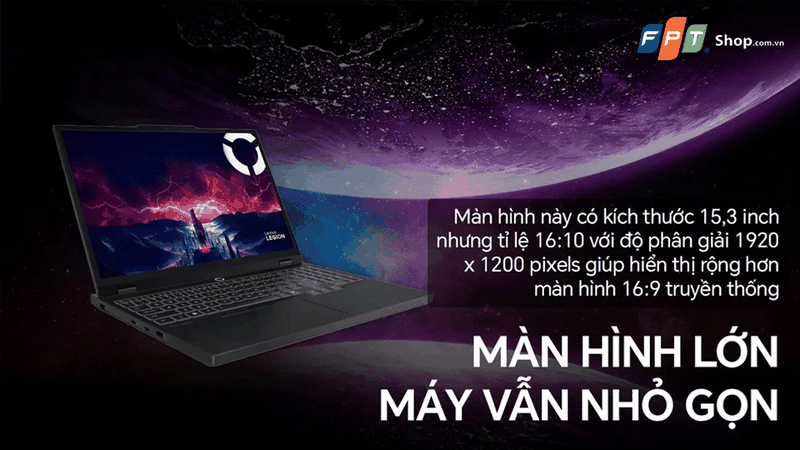 Màn hình 15.3 inch cho trải nghiệm sắc nét