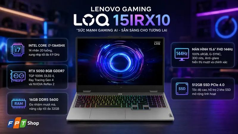 Đánh giá laptop Lenovo LOQ 15IRX10 83JE01AGVN 7