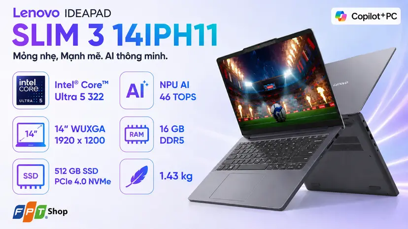 Đánh giá Lenovo IdeaPad Slim 3 14IPH11 5