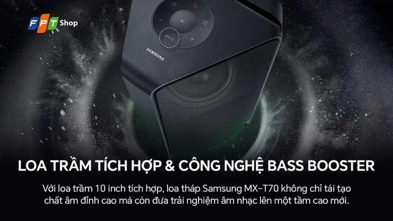 đánh giá loa tháp Samsung MX-T70/XV 1500 W 4
