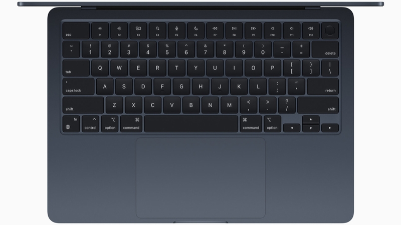 Bàn phím MacBook Air M3 cho trải nghiệm gõ thoải mái