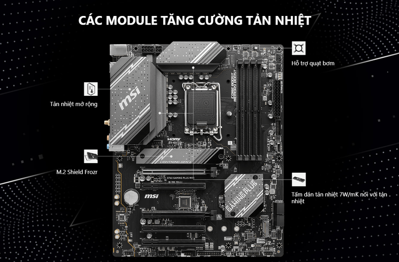 Đánh giá mainboard MSI B760 GAMING PLUS WIFI ảnh 4