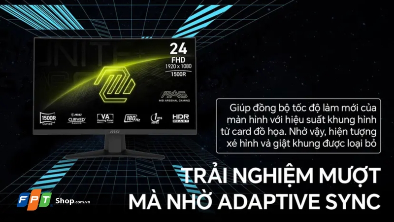 Công nghệ Adaptive Sync hạn chế xé hình trong các pha chuyển động nhanh