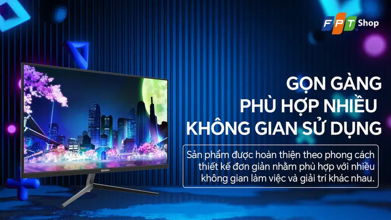 Màn hình Edra EGM24F120S có kích thước 23.8 inch