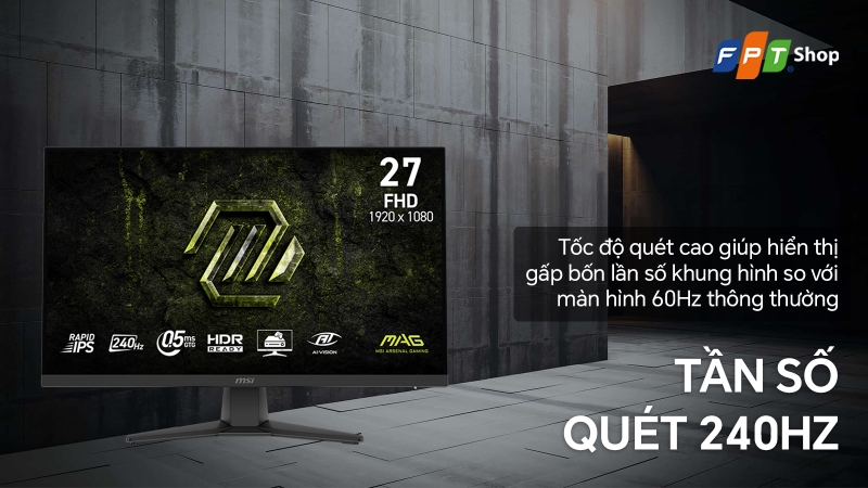 đánh giá Màn hình Gaming MSI MAG 272F X24 27 inch (ảnh 3)