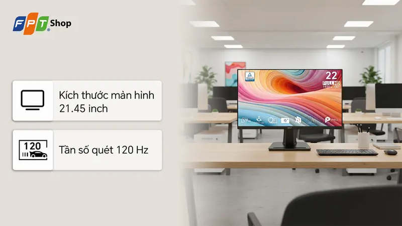 Có nên mua MSI Pro MP225 E12VL 21.45 inch?
