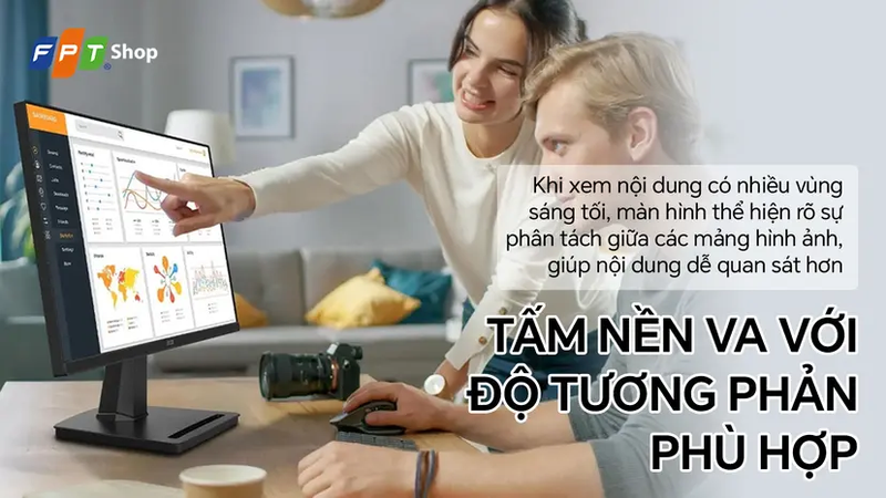 Hình ảnh có chiều sâu nhờ tấm nền VA