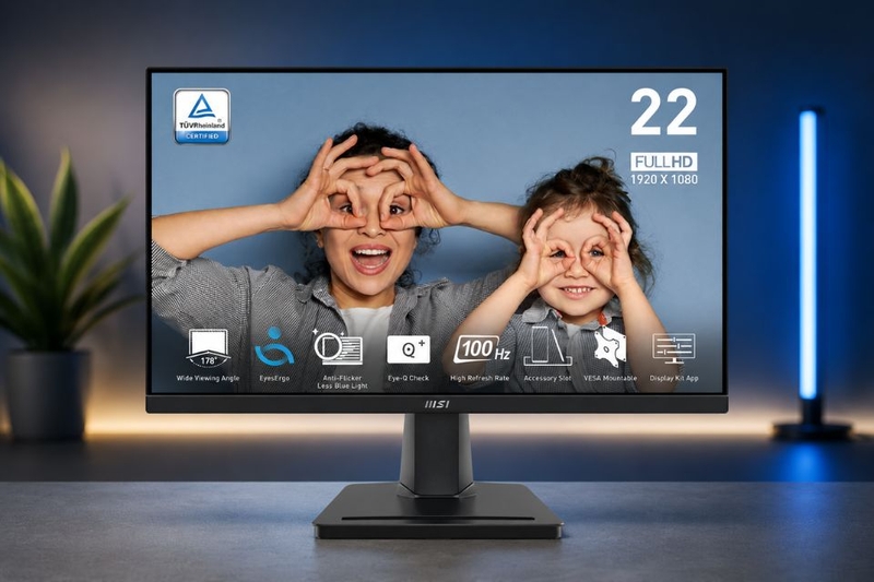 đánh giá Màn hình MSI Pro MP225V 21.5 inch (ảnh 7)