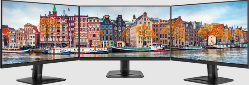 MSI Pro MP245 E14VL có khả năng tùy chỉnh góc nghiêng ấn tượng