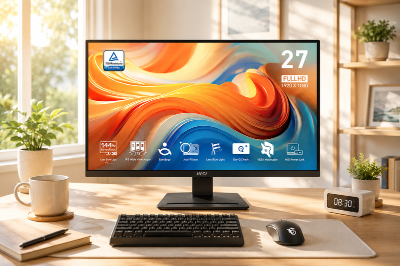 Kích thước 27 inch là ưu điểm quan trọng khi đánh giá màn hình MSI Pro MP273L E14 27 inch