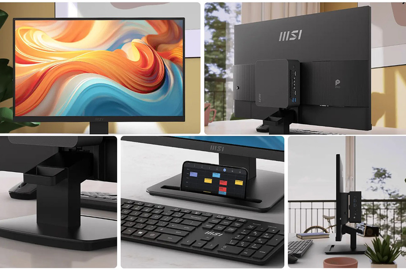 MSI Pro MP273L E14 được trang bị hai cổng kết nối phổ biến gồm HDMI 2.0 và D-Sub VGA