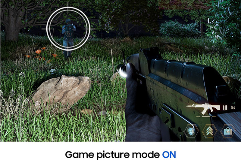 Khi kích hoạt Game Mode, màn hình sẽ điều chỉnh độ sáng, độ tương phản và màu sắc