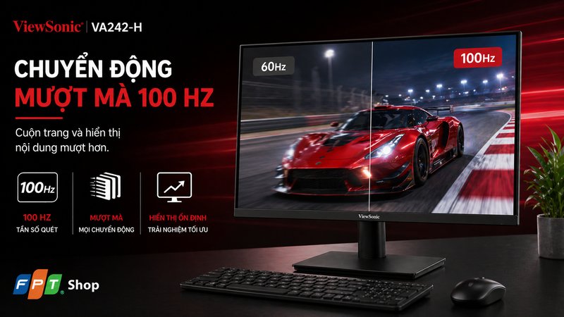 đánh giá Màn hình ViewSonic VA242-H 23.8 inch (ảnh 2)