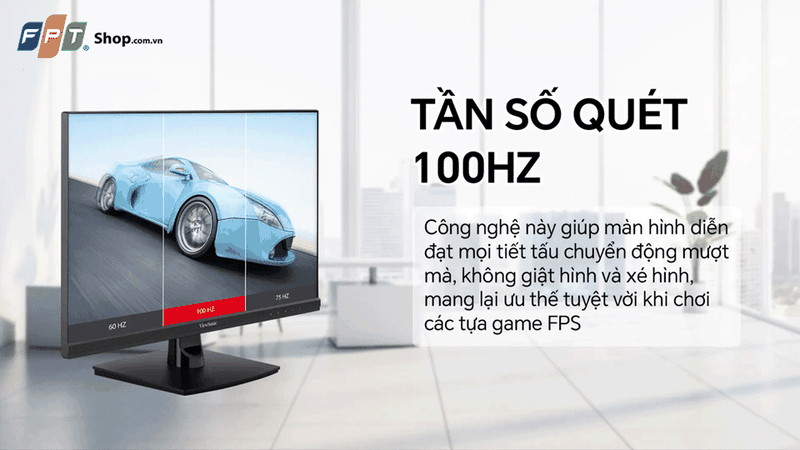 Thiết bị sở hữu tần số quét mượt mà