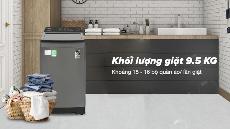 đánh giá máy giặt Samsung WA95CG4545BDSV 3