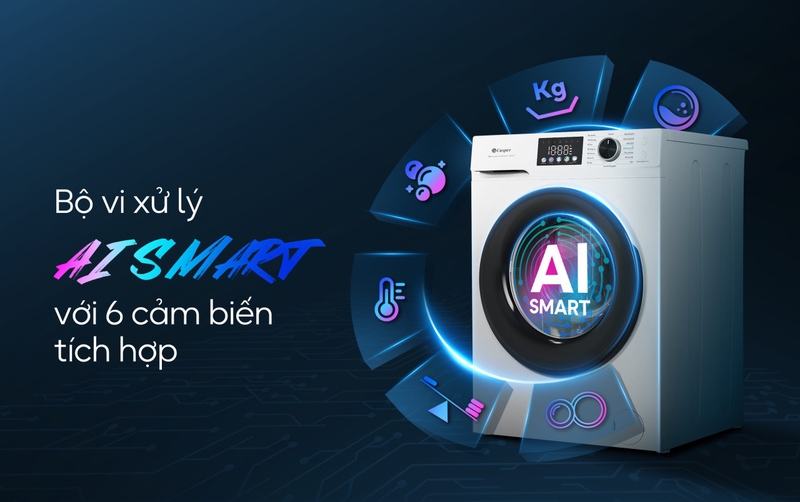 Đánh giá máy giặt Casper 8 kg WF-D8VWR1 - hình 8