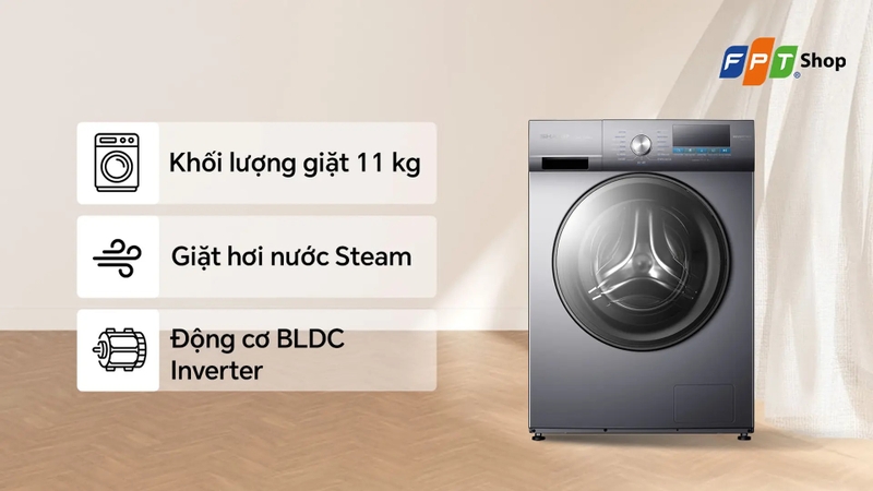 Đánh giá máy giặt cửa trước Sharp Inverter 11 kg ES FM110CB DG 2