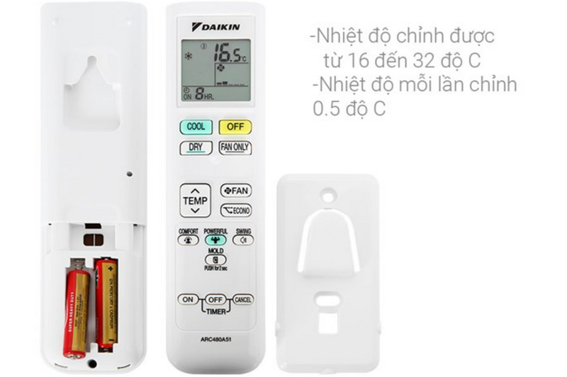 Daikin&nbsp;còn chú trọng đến tiện ích sử dụng với&nbsp;remote điều khiển&nbsp;đa năng đi kèm