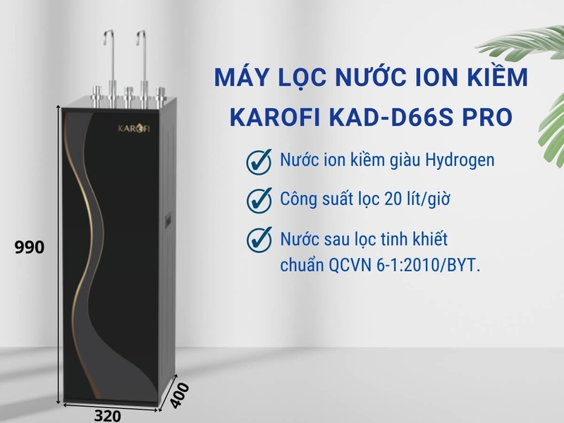 đ&aacute;nh gi&aacute; m&aacute;y lọc nước Karofi D66S Pro 1