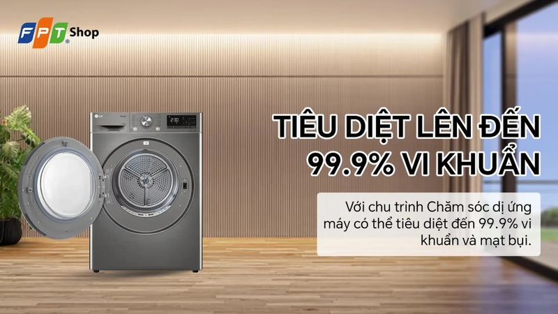Đánh giá máy sấy quần áo LG DVHP50P 3