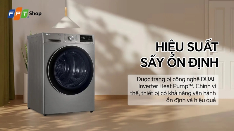 Đánh giá máy sấy quần áo LG DVHP50P 2