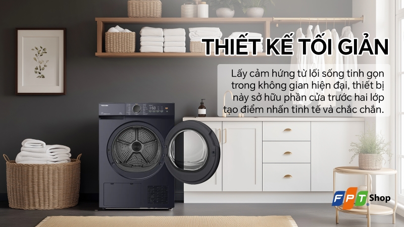 đánh giá máy sấy quần áo Toshiba 2