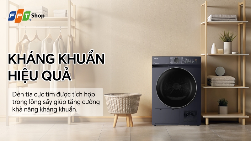 đánh giá máy sấy quần áo Toshiba 5