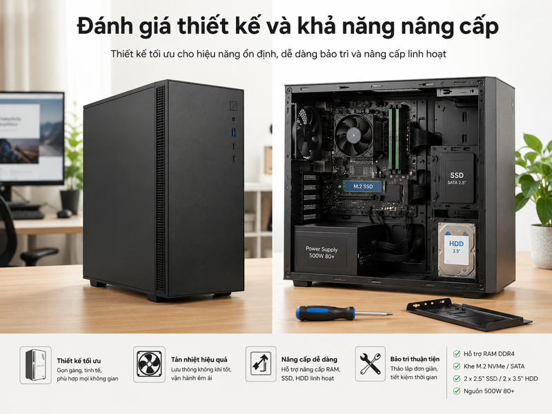 đánh giá máy tính để bàn E-Power AMD Ryzen 3 3200G 5