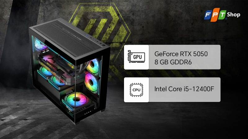 đánh giá máy tính để bàn Gaming E-Power RTX 5050 Core i5 12400F 1