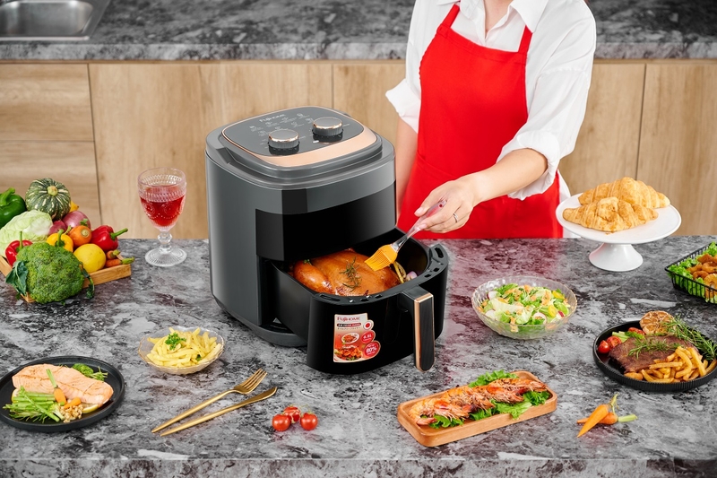 Đ&aacute;nh gi&aacute; nồi chi&ecirc;n kh&ocirc;ng dầu Fujihome 2