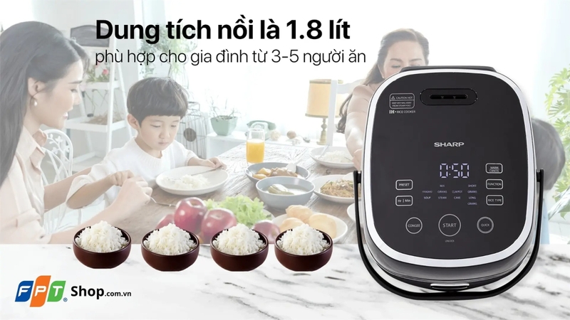 Đ&aacute;nh gi&aacute; nồi cơm điện cao tần Sharp KS IH191V 6