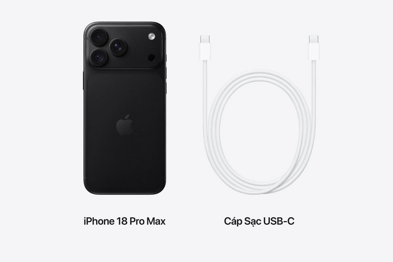 Nên sử dụng sạc chính hãng, chất lượng cho iPhone 18 Pro Max