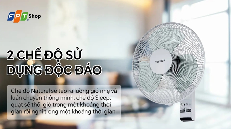 Đ&aacute;nh gi&aacute; quạt treo tường Toshiba F-WSA20(H)VN 6