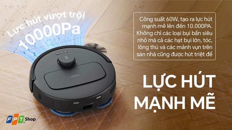 Đ&aacute;nh gi&aacute; robot h&uacute;t bụi Ecovacs N30 Pro Omni 5