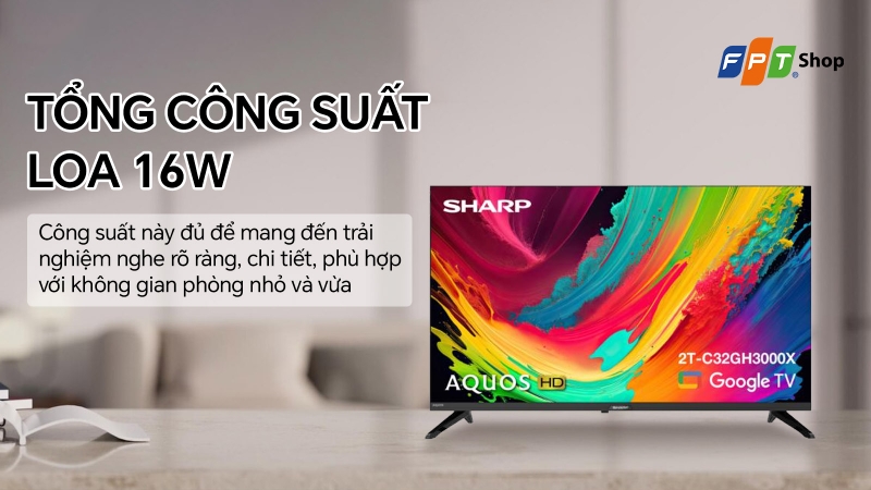 Đánh giá Sharp Google TV 32 inch HD 2T-C32GH3000X (ảnh 4)