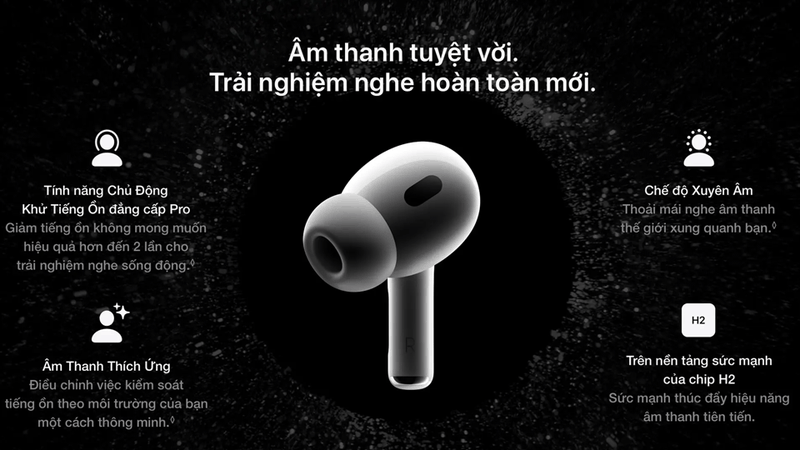 Khả năng chống ồn được tích hợp khá hiệu quả