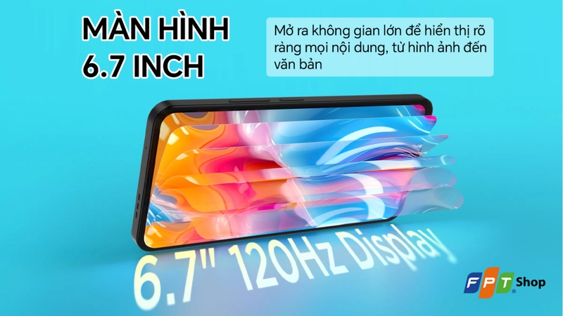 Trải nghiệm hiển thị mượt mà với màn hình 120Hz