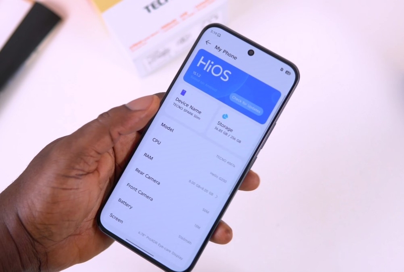 Đánh giá Tecno Spark Slim - hình 8
