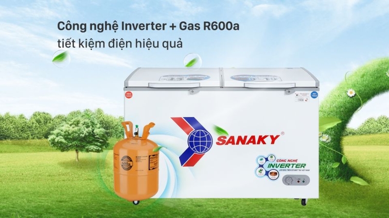 đánh giá tủ đông Sanaky 365 lít VH-5699W3 3