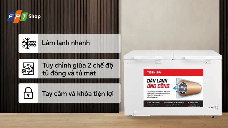 đánh giá tủ đông Toshiba 7